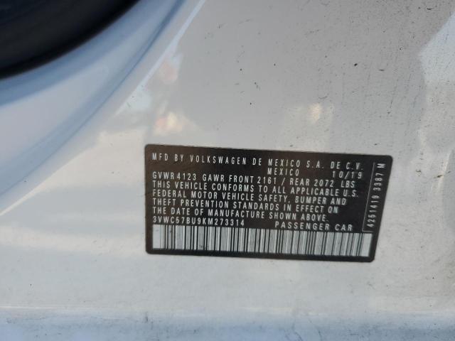 3VWC57BU9KM273314 - 2019 VOLKSWAGEN JETTA S WHITE photo 13