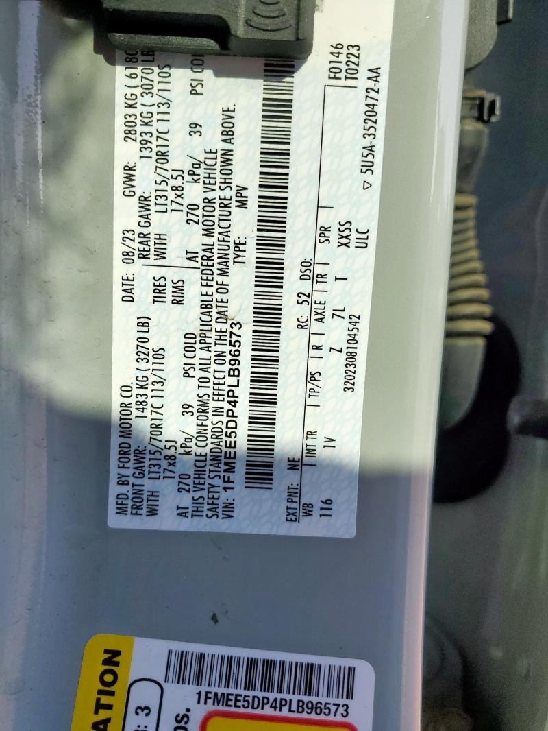 1FMEE5DP4PLB96573 - 2023 FORD BRONCO BASE Сұр фото 13