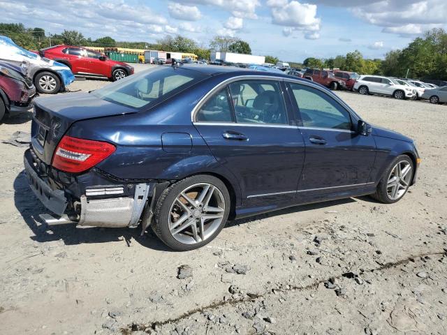 WDDGF8AB8EA928447 - 2014 MERCEDES-BENZ C 300 4MATIC BLUE photo 3