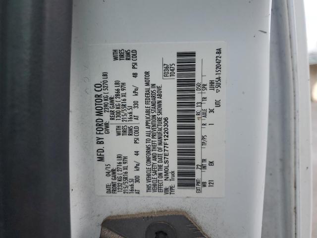 NM0LS7E77F1220306 - 2015 FORD TRANSIT CONNECT XL WHITE photo 13