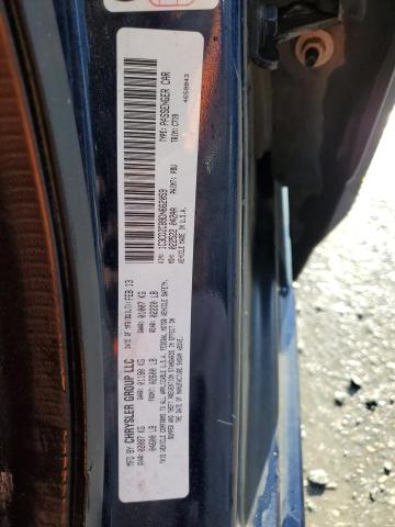 1C3CDZCB9DN662059 - 2013 DODGE AVENGER SXT ლურჯი ფოტო 12