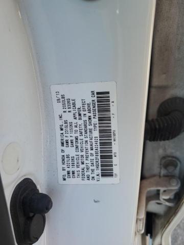 1HGCR2F89EA034629 - 2014 HONDA ACCORD EXL WHITE photo 12