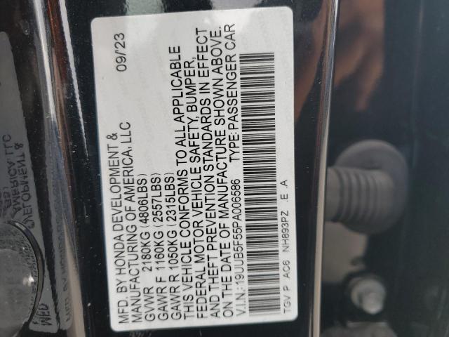 19UUB5F55PA006586 - 2023 ACURA TLX TECH A BLACK photo 13