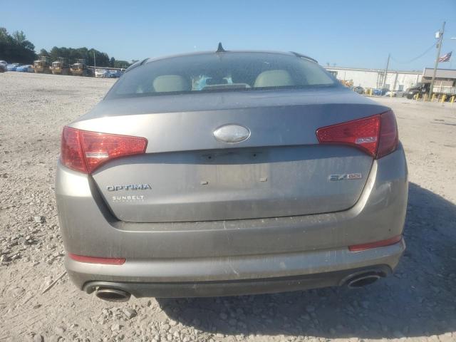 5XXGN4A71DG213501 - 2013 KIA OPTIMA EX GRAY photo 6