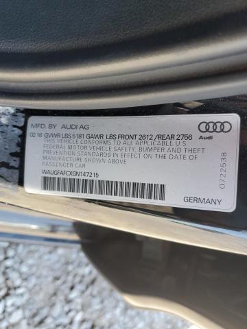 WAUGFAFCXGN147215 - 2016 AUDI A6 PREMIUM PLUS 黑色 照片 12