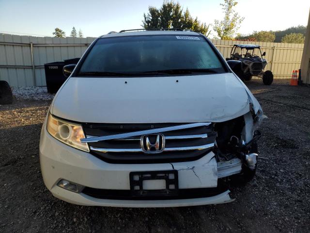 5FNRL5H98CB120634 - 2012 HONDA ODYSSEY TOURING WHITE photo 5