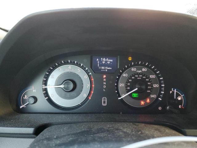 5FNRL5H98CB120634 - 2012 HONDA ODYSSEY TOURING WHITE photo 9