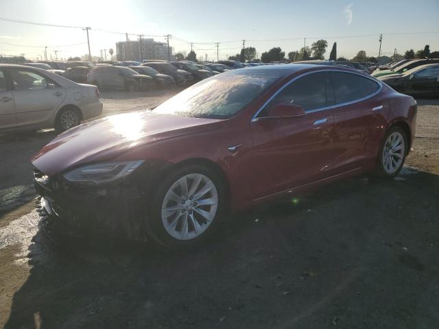 5YJSA1E15HF210006 - 2017 TESLA MODEL S RED photo 1