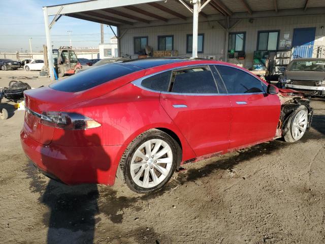 5YJSA1E15HF210006 - 2017 TESLA MODEL S RED photo 3