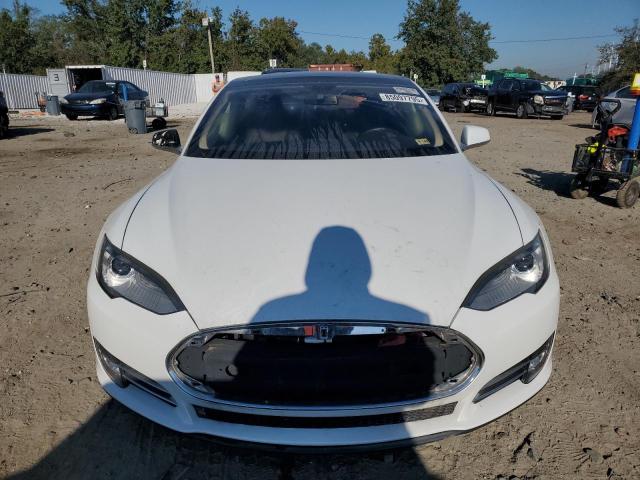 5YJSA1CN4DFP06737 - 2013 TESLA MODEL S Weiß Foto 5