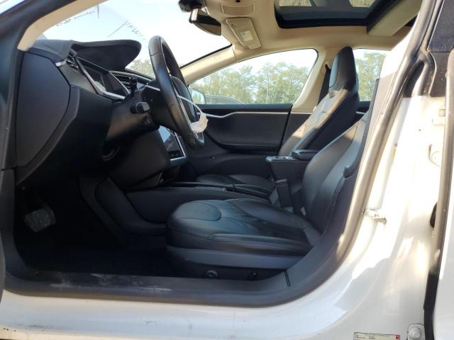 5YJSA1CN4DFP06737 - 2013 TESLA MODEL S Weiß Foto 7