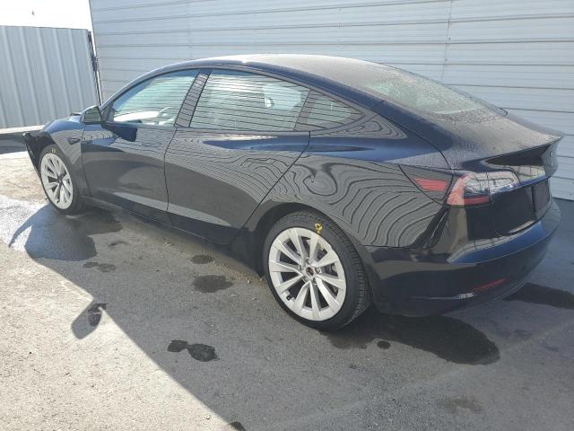 5YJ3E1EA8NF185803 - 2022 TESLA MODEL 3 BLACK photo 2