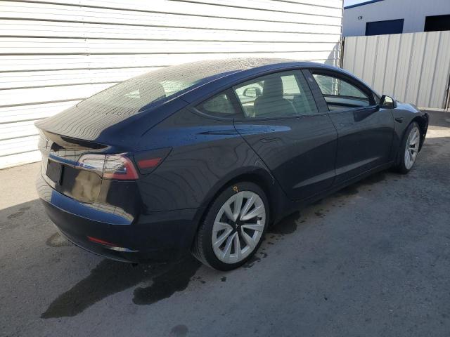 5YJ3E1EA8NF185803 - 2022 TESLA MODEL 3 BLACK photo 3