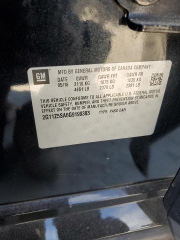 2G11Z5SA6G9199383 - 2016 CHEVROLET IMPALA LS BLACK photo 13