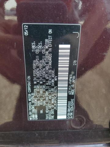 JTLZE4FE9CJ018275 - 2012 TOYOTA SCION XB 勃艮第红 照片 12