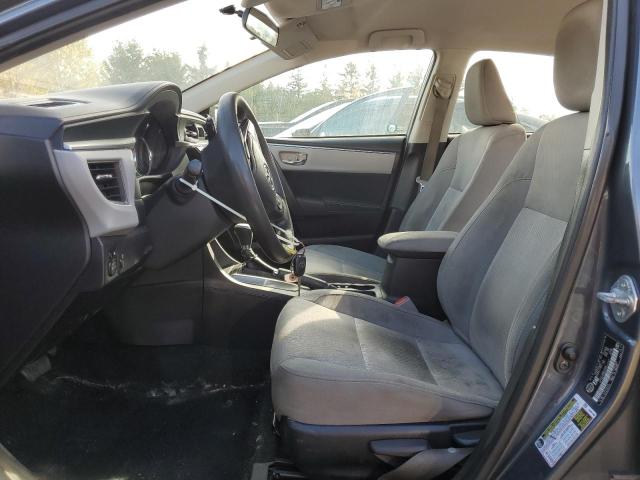 2T1BURHEXEC047177 - 2014 TOYOTA COROLLA L GRAY photo 7