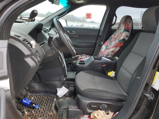 1FM5K8AR2EGB79843 - 2014 FORD EXPLORER POLICE INTERCEPTOR შავი ფოტო 7