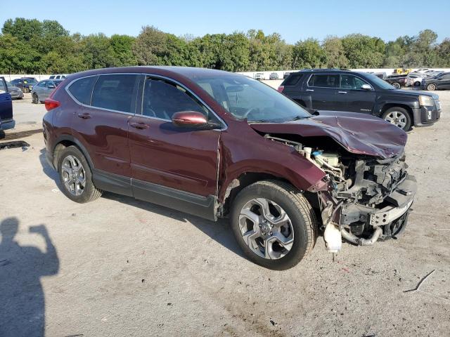7FARW1H59JE043111 - 2018 HONDA CR-V EX BURGUNDY photo 4