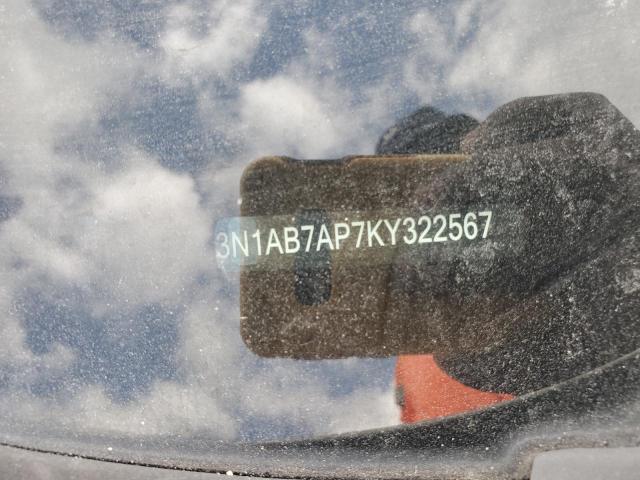 3N1AB7AP7KY322567 - 2019 NISSAN SENTRA S WHITE photo 12