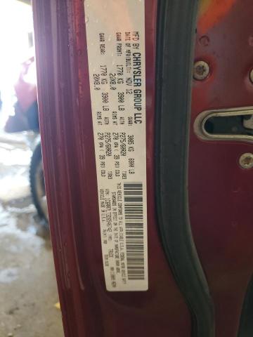 1C6RR7LT3DS546742 - 2013 RAM 1500 SLT წითელი ფოტო 12