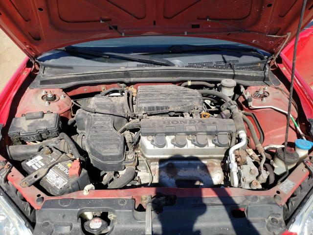 1HGEM22124L029162 - 2004 HONDA CIVIC DX VP 红色 照片 11