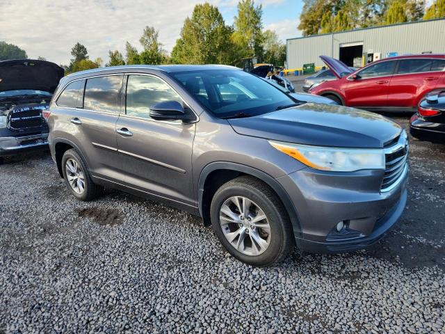 5TDJKRFHXES036931 - 2014 TOYOTA HIGHLANDER XLE 灰色 照片 4
