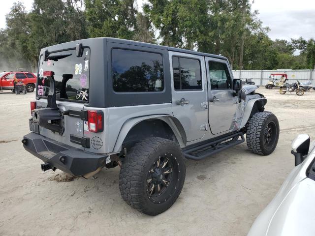 1C4BJWDG2EL218415 - 2014 JEEP WRANGLER UNLIMITED SPORT SILVER photo 3