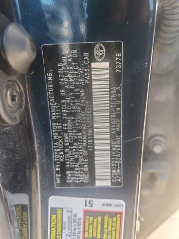 4T1B11HK1JU556521 - 2018 TOYOTA CAMRY L BLUE photo 12