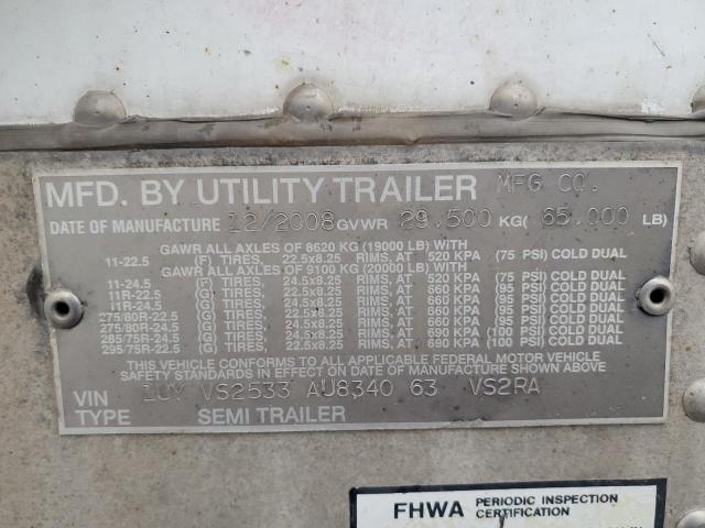 1UYVS2533AU834063 - 2010 UTILITY VS2RA أبيض صورة 10