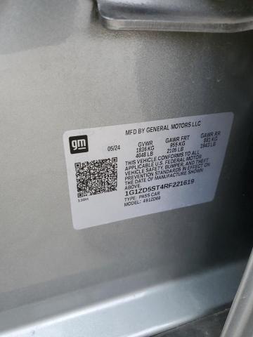 1G1ZD5ST4RF221619 - 2024 CHEVROLET MALIBU LT SILVER photo 12