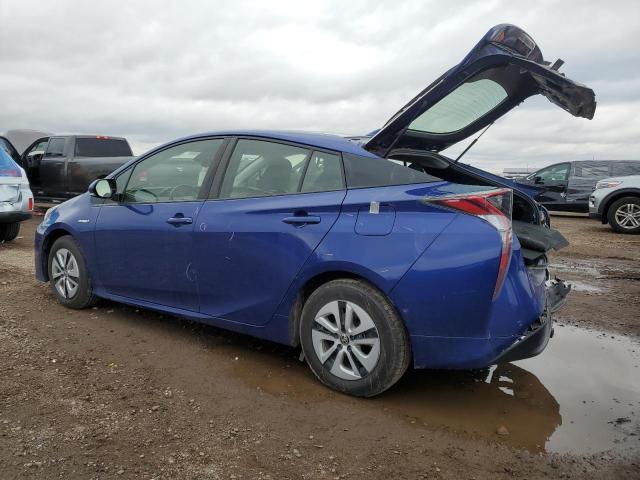 JTDKARFU1J3059708 - 2018 TOYOTA PRIUS BLUE photo 2
