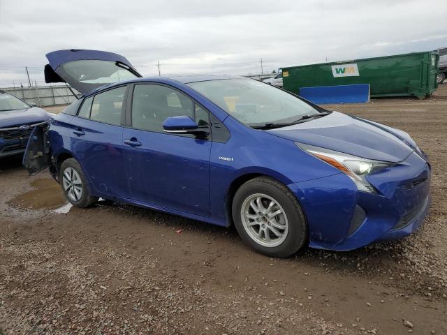 JTDKARFU1J3059708 - 2018 TOYOTA PRIUS BLUE photo 4