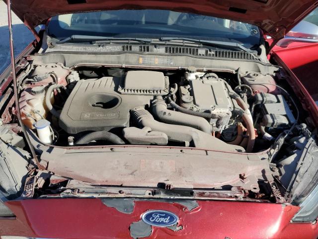3FA6P0LUXKR210473 - 2019 FORD FUSION SE Красный фото 11