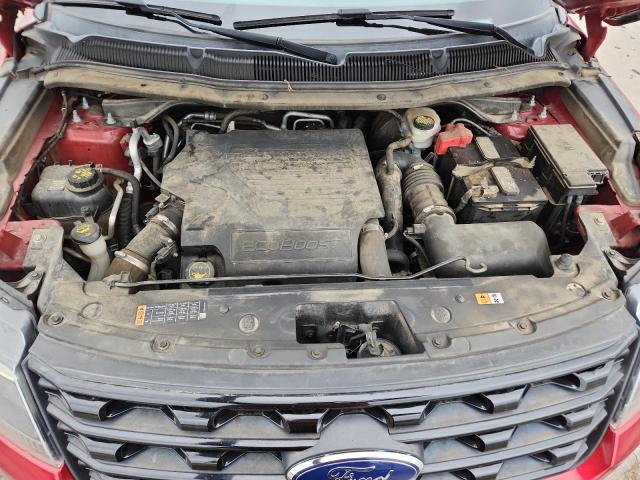 1FM5K8GT6HGD54618 - 2017 FORD EXPLORER SPORT Rouge photo 12