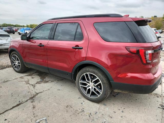 1FM5K8GT6HGD54618 - 2017 FORD EXPLORER SPORT Rouge photo 2