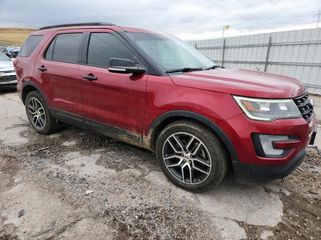 1FM5K8GT6HGD54618 - 2017 FORD EXPLORER SPORT Rouge photo 4