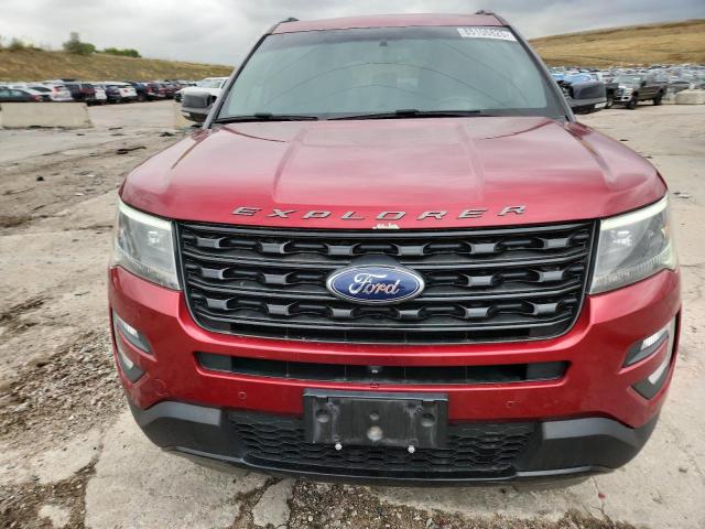 1FM5K8GT6HGD54618 - 2017 FORD EXPLORER SPORT Rouge photo 5