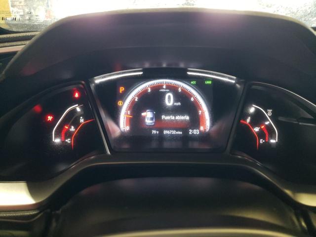 2HGFC2F83KH589555 - 2019 HONDA CIVIC SPORT GRAY photo 9