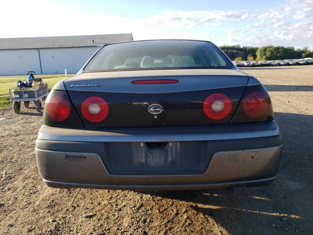 2G1WF52E059353486 - 2005 CHEVROLET IMPALA GRAY photo 6