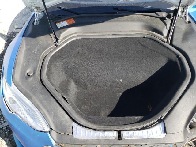 5YJSA1E21FF118915 - 2015 TESLA MODEL S BLUE photo 11