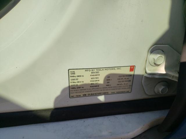 5YJSA1E21FF118915 - 2015 TESLA MODEL S BLUE photo 12