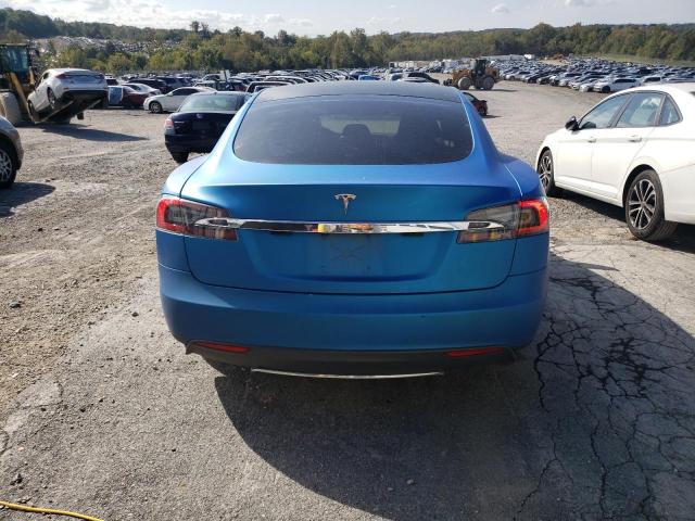 5YJSA1E21FF118915 - 2015 TESLA MODEL S BLUE photo 6