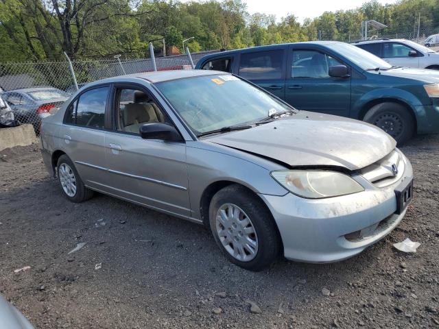 2HGES16565H584238 - 2005 HONDA CIVIC LX Մոխրագույն լուսանկար 4