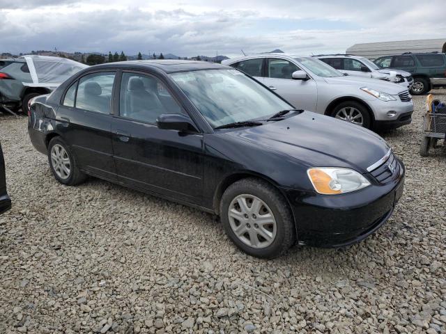 2HGES26783H622590 - 2003 HONDA CIVIC EX BLACK photo 4