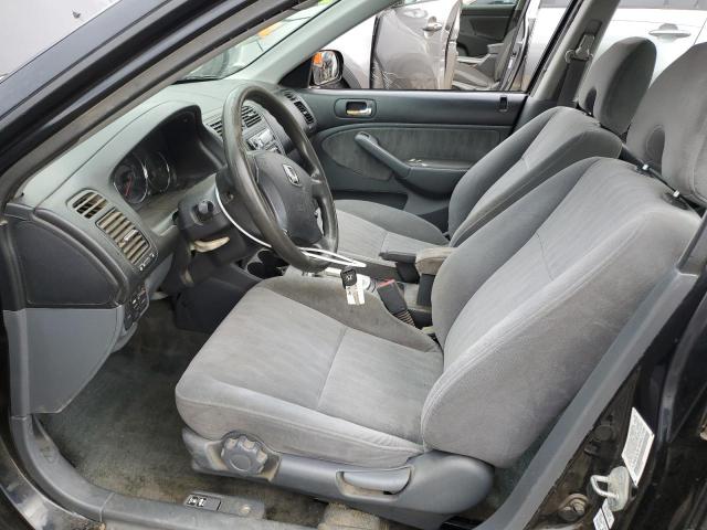 2HGES26783H622590 - 2003 HONDA CIVIC EX BLACK photo 7