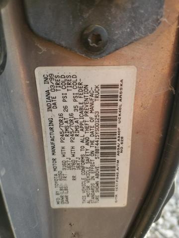 5TBBT4415YS001253 - 2000 TOYOTA TUNDRA ACCESS CAB 灰色 照片 12