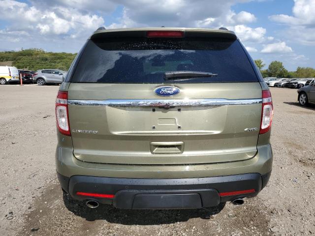 1FMHK8F8XCGA24208 - 2012 FORD EXPLORER LIMITED GREEN photo 6