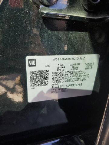 1G1ZB5ST1PF116782 - 2023 CHEVROLET MALIBU LS BLACK photo 12