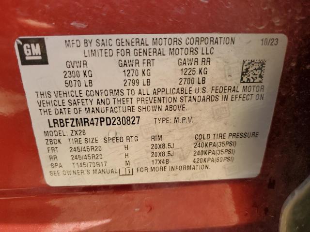 LRBFZMR47PD230827 - 2023 BUICK ENVISION PREFERRED Rot Foto 12