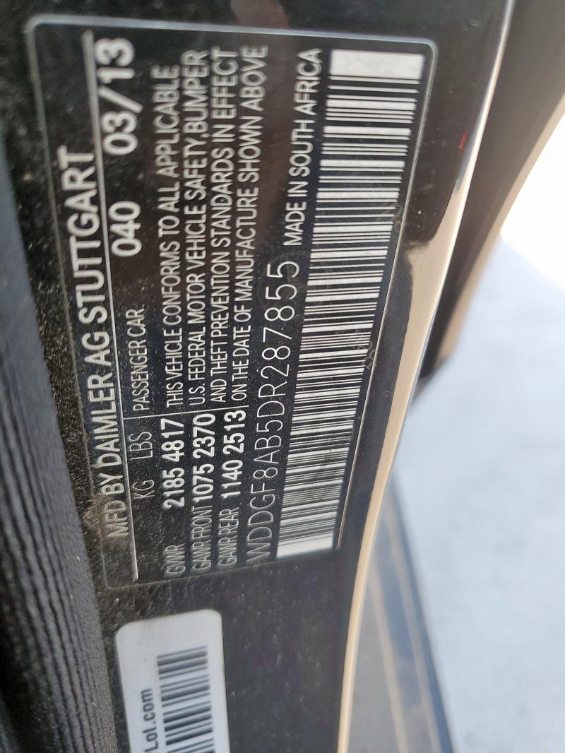 WDDGF8AB5DR287855 - 2013 MERCEDES-BENZ C 300 4MATIC BLACK photo 12